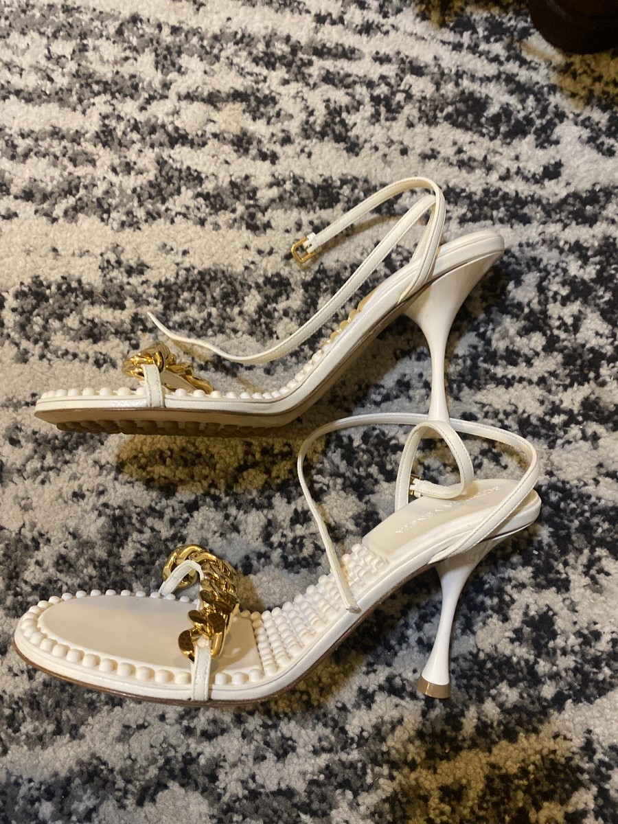 【関税込み】Bottega Veneta オフホワイト Dot ヒールサンダル Bottega Veneta Off-White Dot Heeled Sandals size 38 | eBay