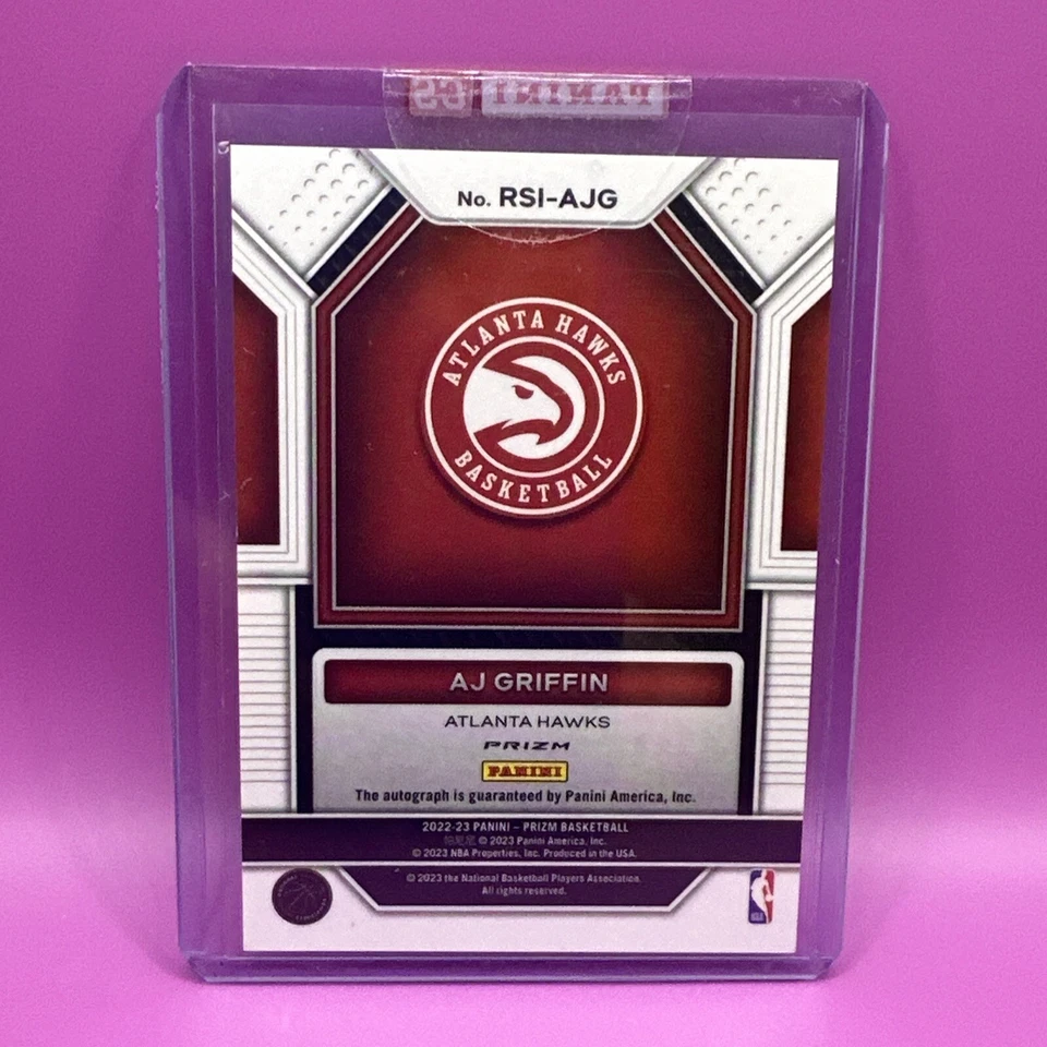 2022-23 Panini Prizm Rookie Signatures #RSI-AJG AJ Griffin (AU, RC) Redemption - Image 2 of 2
