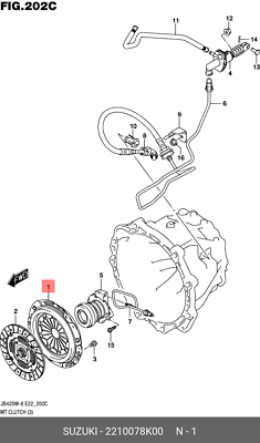 Suzuki OEM 09-13 Grand Vitara-clutch Pressure Plate