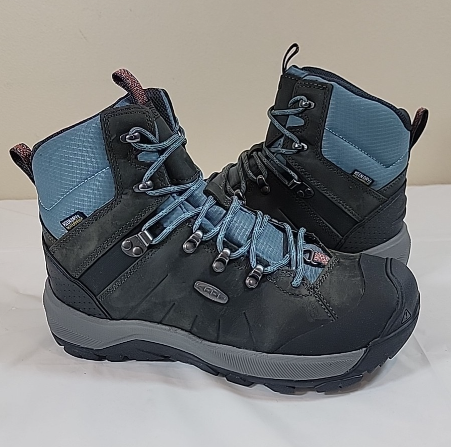 Stivali da trekking Keen Revel IV Mid Polar impermeabili grigio blu donna 9