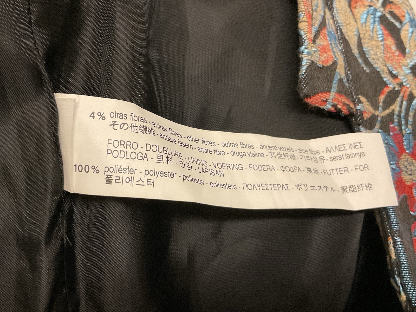 Zara Basic Brocade L/sleeve Jacket Toggle Buttons… - image 5