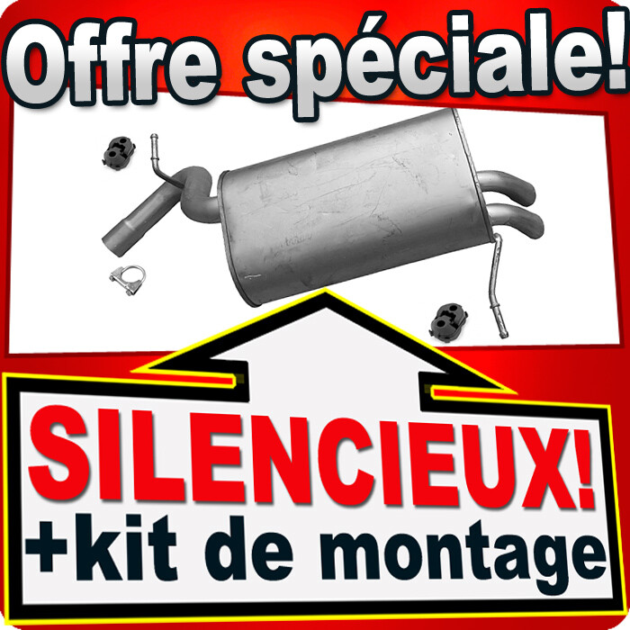 Silencieux arrière pour Citroën C5 III 2.0 HDi réparer échappement bruyant dès 2008