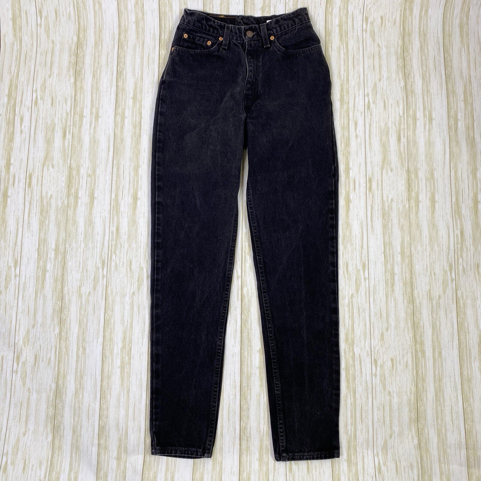 Vintage Levi’s 512 Women’s Size 7 / US 24 Black Slim Fit Tapered High Rise Jeans image 7