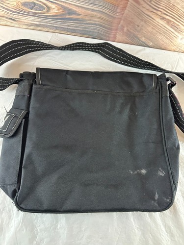 Playboy Womens Messenger Crossbody Shoulder Bag Black Rhinestones Logo Y2K - Picture 2 of 10