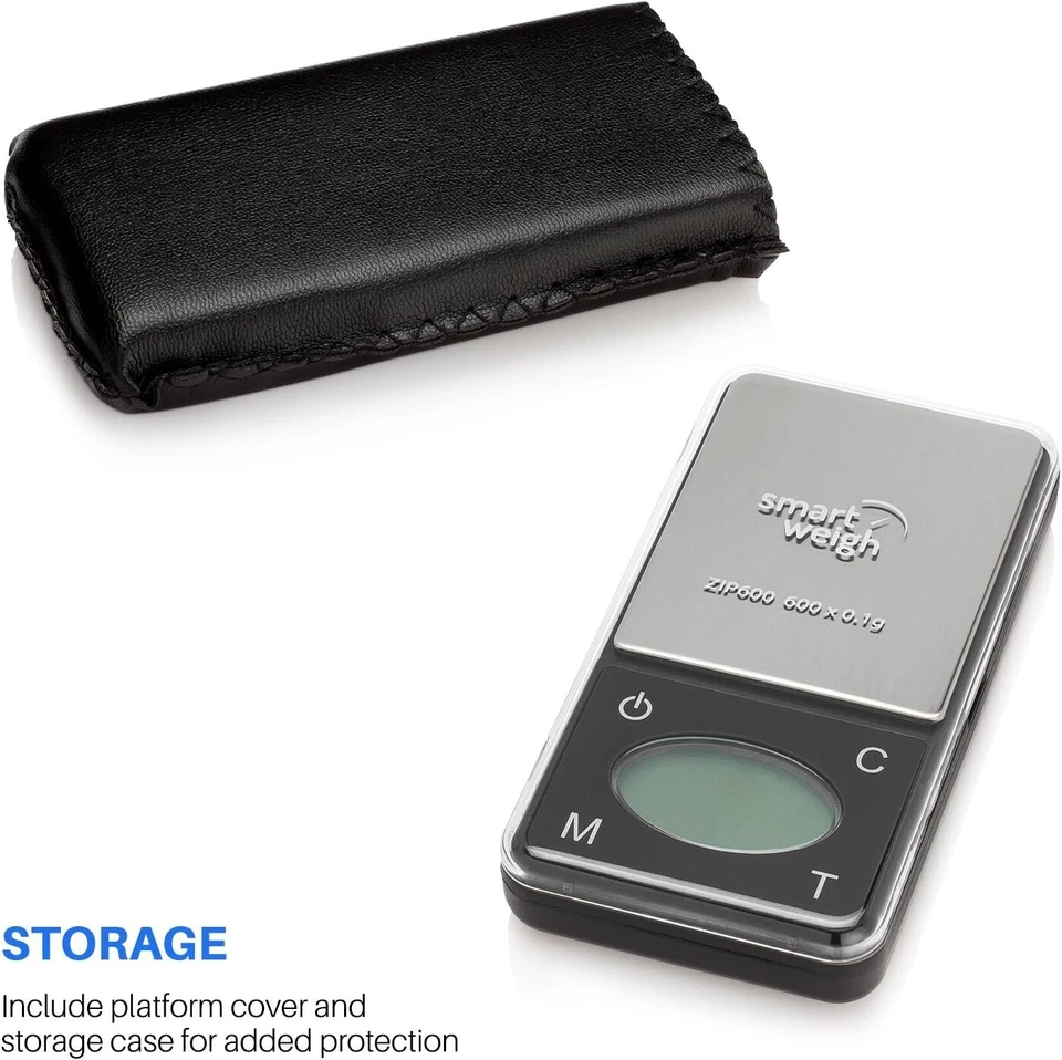 ZIP600 Ultra Slim Digital Pocket Scale 600g by 0.1g High Accuracy Scale Foto 3 de 4