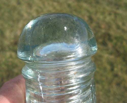 BULBOUSEY DOMER ICE AQUA BAR / DIAMOND TELEGRAPH INSULATOR. - Picture 6 of 8