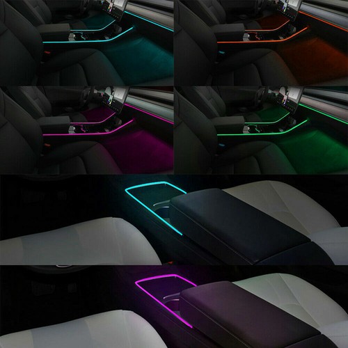 10m Neon RGB Auto LED Lichtleiste Innenraum Ambientebeleuchtung APP Control - Photo 8/12