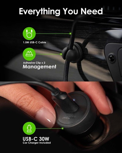 mophie Qi2 snap+ Magnetic Wireless Charging Vent Mount - Fast 15W Qi-Enabled - Bild 5 von 7