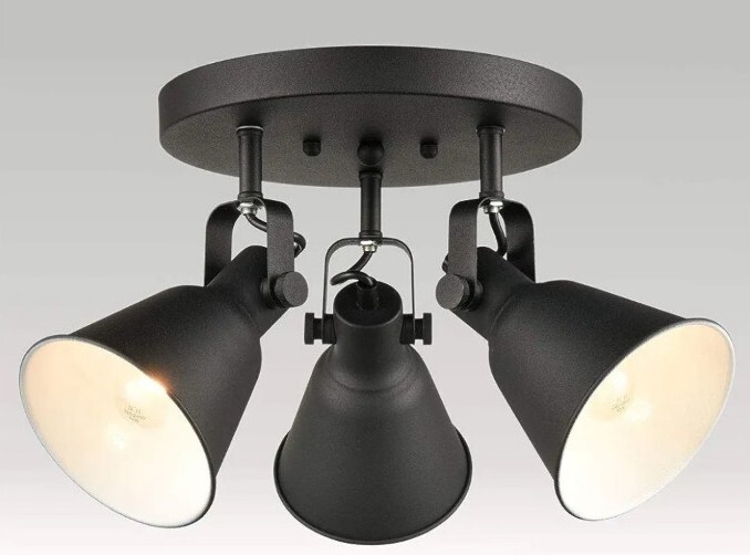 Light Fixture Industrial/Modere Style Matte Black