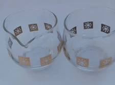 Vintage MCM Libbey Open Creamer And Open Sugar Set