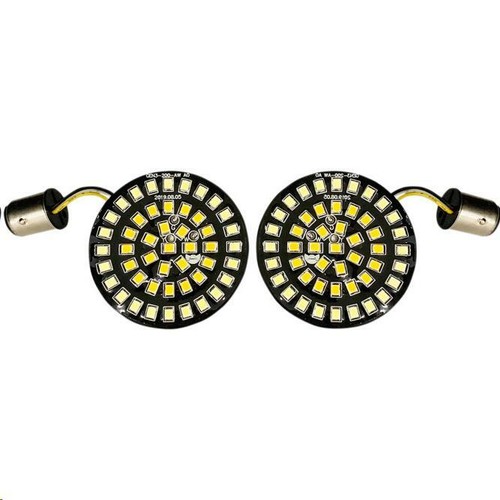 Drag Specialties 2020-1807 Front Dual Ring Bullet Style Turn Signal Inserts - Picture 1 of 1