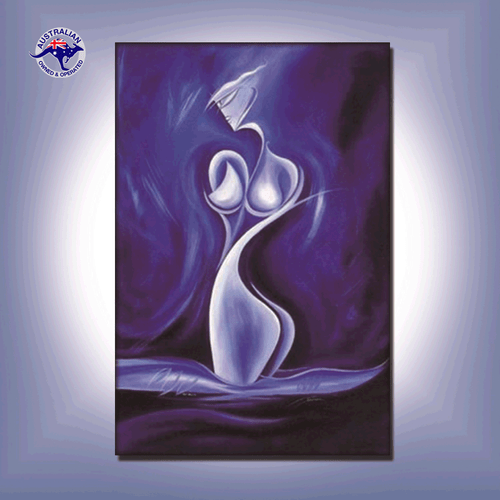 Pintura al óleo - 3 opciones de marco - enrollada en un tubo / lista para colgar / enmarcada - Imagen 6 de 8