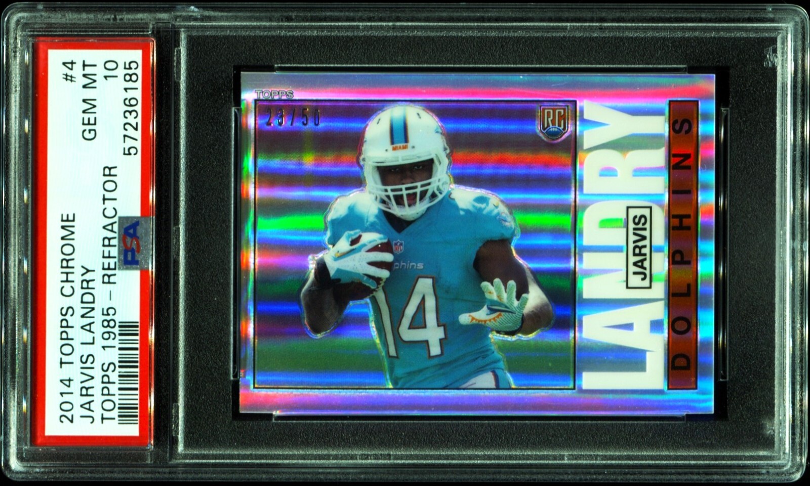 Jarvis Landry Topps Chrome Topps 1985 #4 Refractor