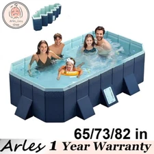 65/73/82 inch Foldable Family Swimming Pool PVC Bracket Solid Pool for Kid Adult