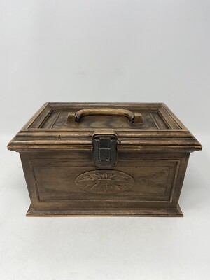 Lerner Melville New York Vintage Sewing Box Hard Plastic 10” X 6