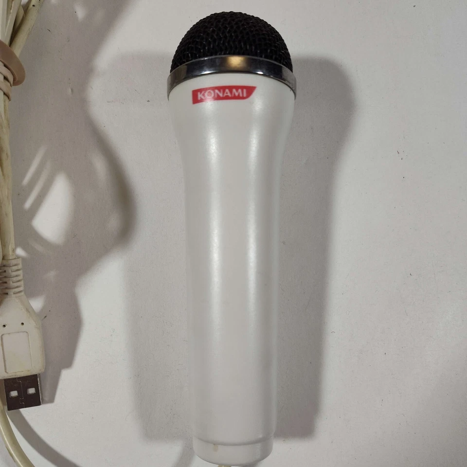 White Logitech Konami USB Microphone ICES-003 Playstation Xbox Wii Guitar Hero - Image 2 of 4