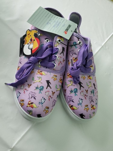 2020 POKEMON EEVEE EVOLUTIONS Low Top SHOES SIZE 9 Hot Topic Ground UP