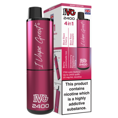 IVG 2400 Rechargeable Vape Kit & Replacement Pods | Rechargeable Vape |  E-Cig