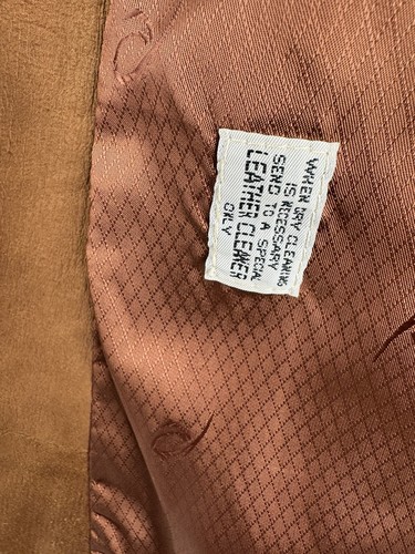Beautiful NEIMAN MARCUS Vintage SUPPLE LEATHER Shoulder Pads Full Zip L Jacket - Picture 9 of 9