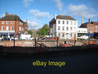Foto 6x4 Archäologie Grabung im Zentrum von Worcester Dieser Kreisverkehr um c2015