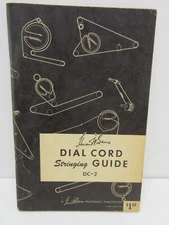 Howard W. Sams Dial Cord Stringing Guide DC-2 Illustrated Original 1950 First Ed