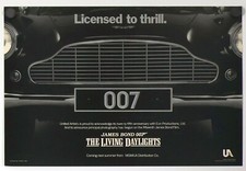 The Living Daylights - original movie poster - 1987 Aston Martin special poster