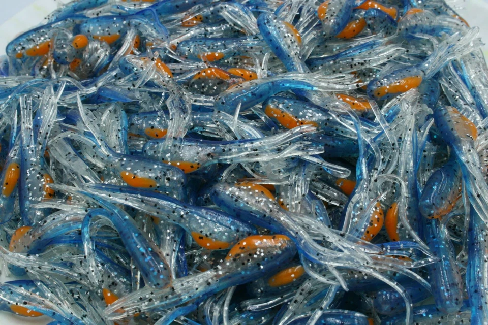 KILLER JIGS 2" Bluegill Minnow Tubes Hollow Fat Belly Crappie Panfish Fishing Baits