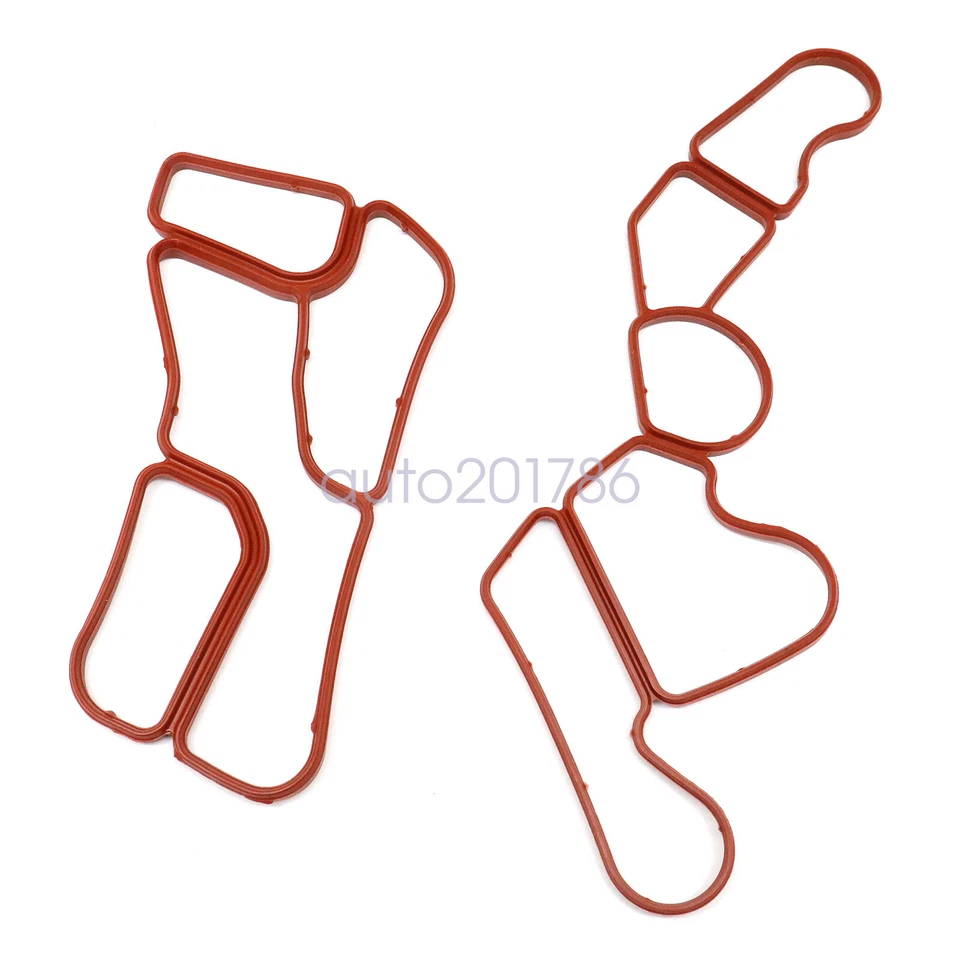 Carcasa de filtro de aceite de motor nueva + junta de enfriador de aceite para Benz GL450 2012 Foto 2 de 4