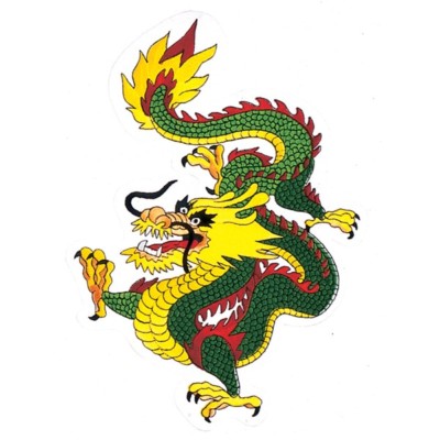 Dragon Martial Arts Patch - 2 Sizes 6'' & 12''