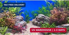 48x24 in Aquatic Plant Fish Tank Background Stone Aquarium Backdrop River Bed