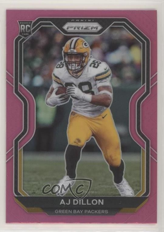 2020 Panini Prizm Rookie Pink Prizm AJ Dillon #364 0jk3