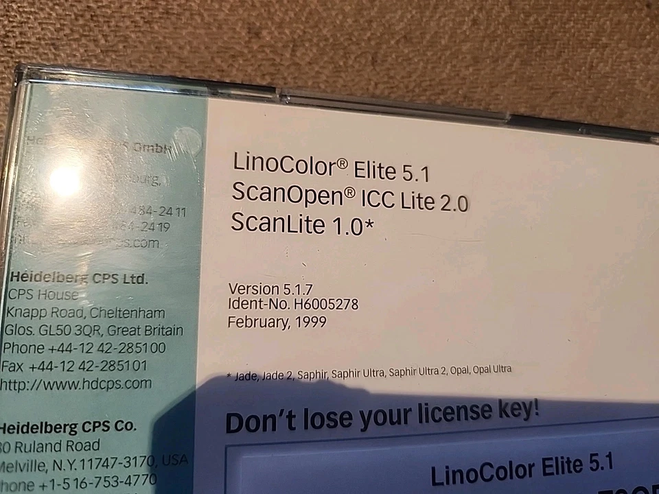 Heidelberg Linocolor Elite 5.1, ScanOpen ICC Lite 2.0, ScanLite 1.0 CD - Image 3 of 4