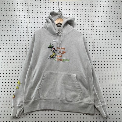 Green Eggs Champion Hoodie Sweatshirt Mens Large Hooded Dr. Sesus Reverse Weave
