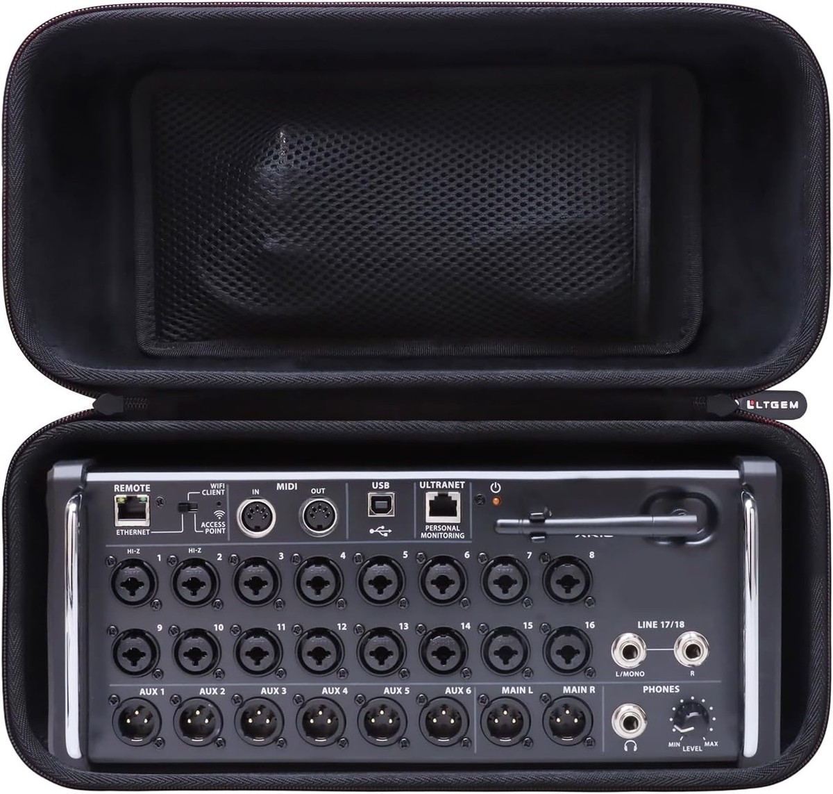 LTGEM Case Compatible with Behringer X Air XR18 / XR16 / XR12