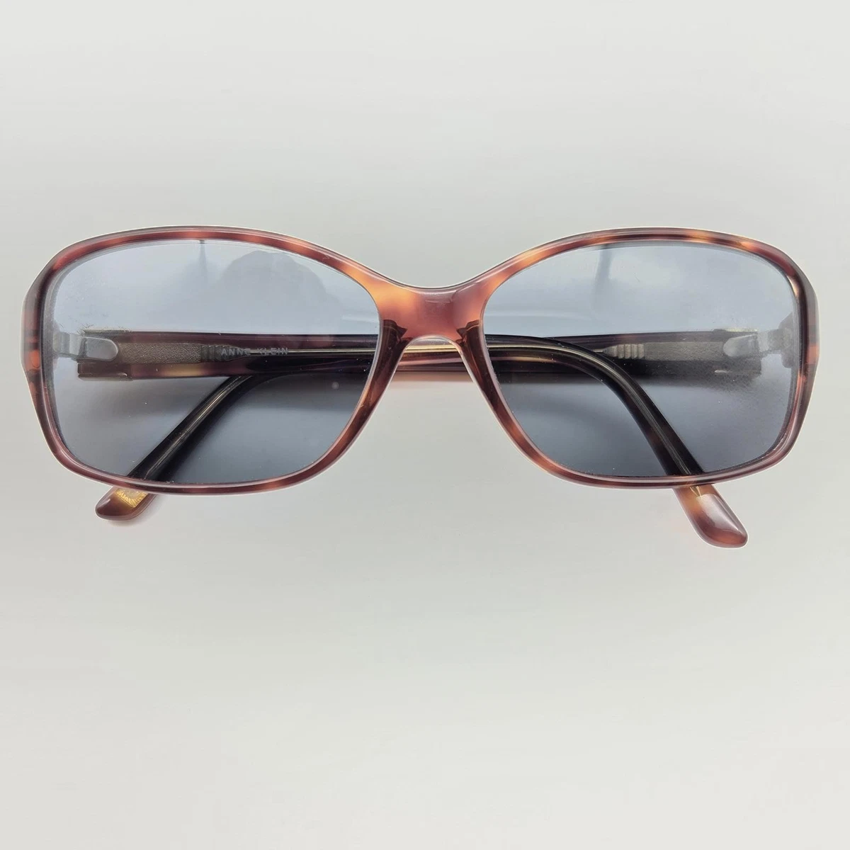 Anne Klein Slim Oval Sunglasses Cream NWT Brown Lens Retro Look Anne Klein Oval Sunglasses for Women for sale | eBay main image 3