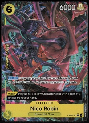 One Piece Emperors in the New World Nico Robin Alt Art OP09-107 NM english