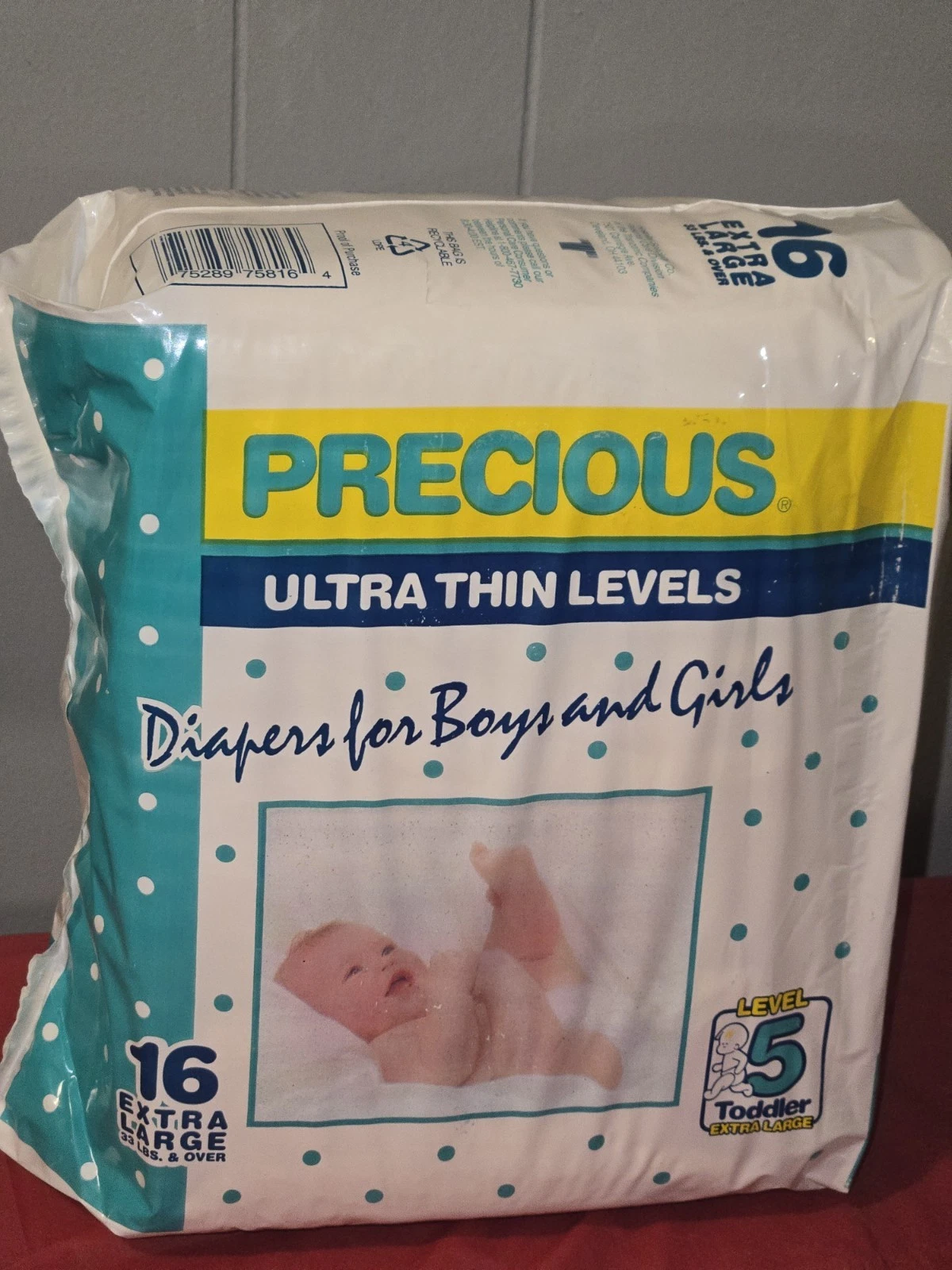 Vintage Plastic Backed Tape Tab diapers XLarge 16 Count 1996
Opens in a new window or tab