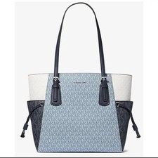 NWT MICHAEL KORS Voyager Large Color-Block Si...