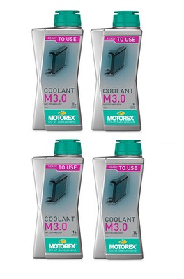 Motorex Coolant M3.0 Ready to use 4x 1L Motorrad Kühlerflüssigkeit, Antifreeze