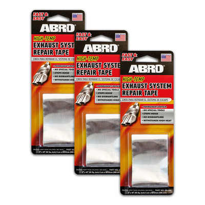 ABRO Exhaust Tape: Muffler Repair Kit, High Temp Pack of 1, Tape 