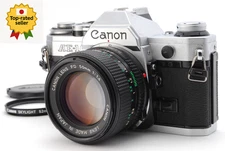 [EXC+5] Canon AE-1 silver 35mm SLR Film Camera New FD 50mm F1.4 Lens FROM JAPAN