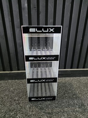 Brandneu Acryl Elux Vape Vitrine Federbelastet Klar - 53cm x 21,5cm