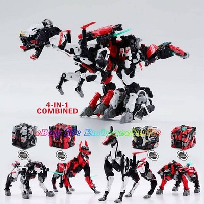52TOYS BEASTBOX BB-51 Dino Force Four Dog Set Transform Mecha Action Figure Toy