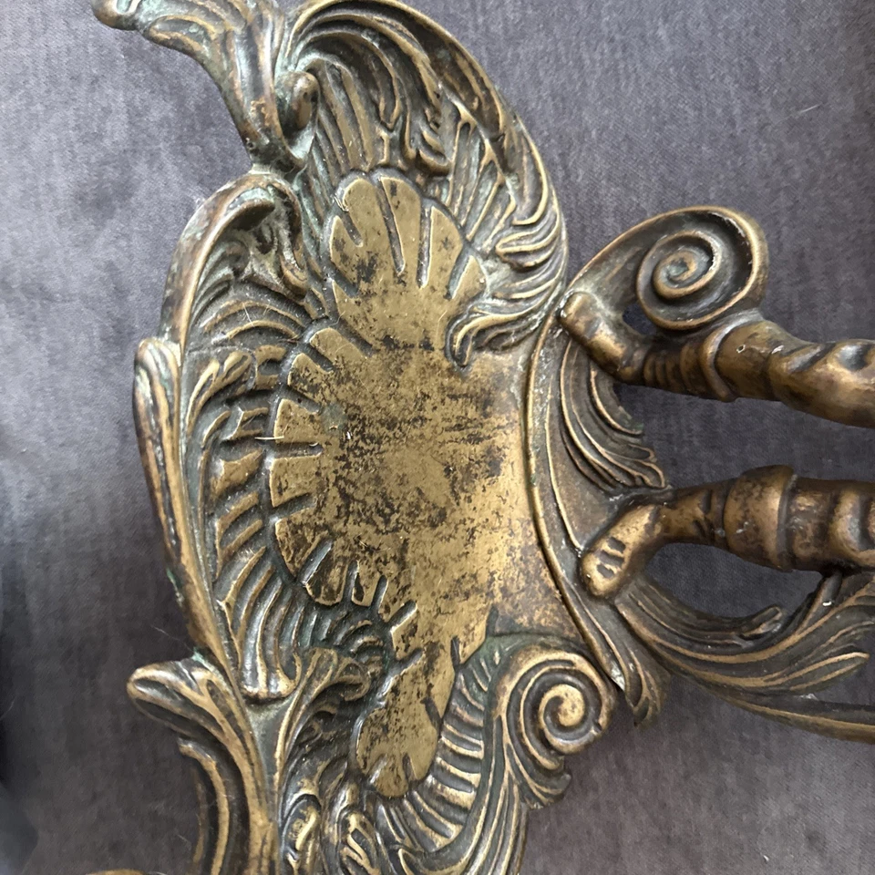 Vintage Maritime Seaman's Brass Umbrella Stand Young Man French Ornate - Image 3 of 4