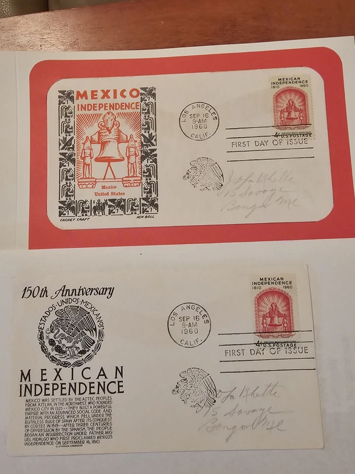 USPS MEXICAN SC# 1157 DOBLE CANCELACIÓN FDC Foto 3 de 4