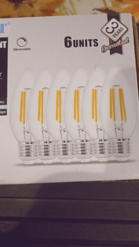 LVWIT 6 Bulbs LED FILAMENT Dimmable 40w REPLACEMENT 4w Soft White E26 Soft white - Picture 5 of 5