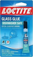 Loctite Glass Glue, 2-Gram Squeeze Tube, Clear, 6-Pack 233841-6 