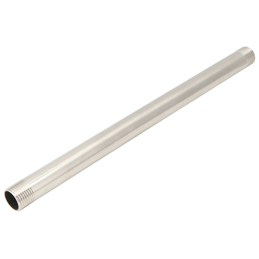 Stainless Steel Threaded Pipe Nipple Connector Fittings For Plumbing Hardware
