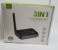 Bluetooth Transmitter Receiver 3-in-1 Bluetooth 5.0 Audio Adapter for 2 Headphon