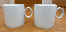 2 x THOMAS ROSENTHAL WHITE LOFT MUGS MADE IN GERMANY BN